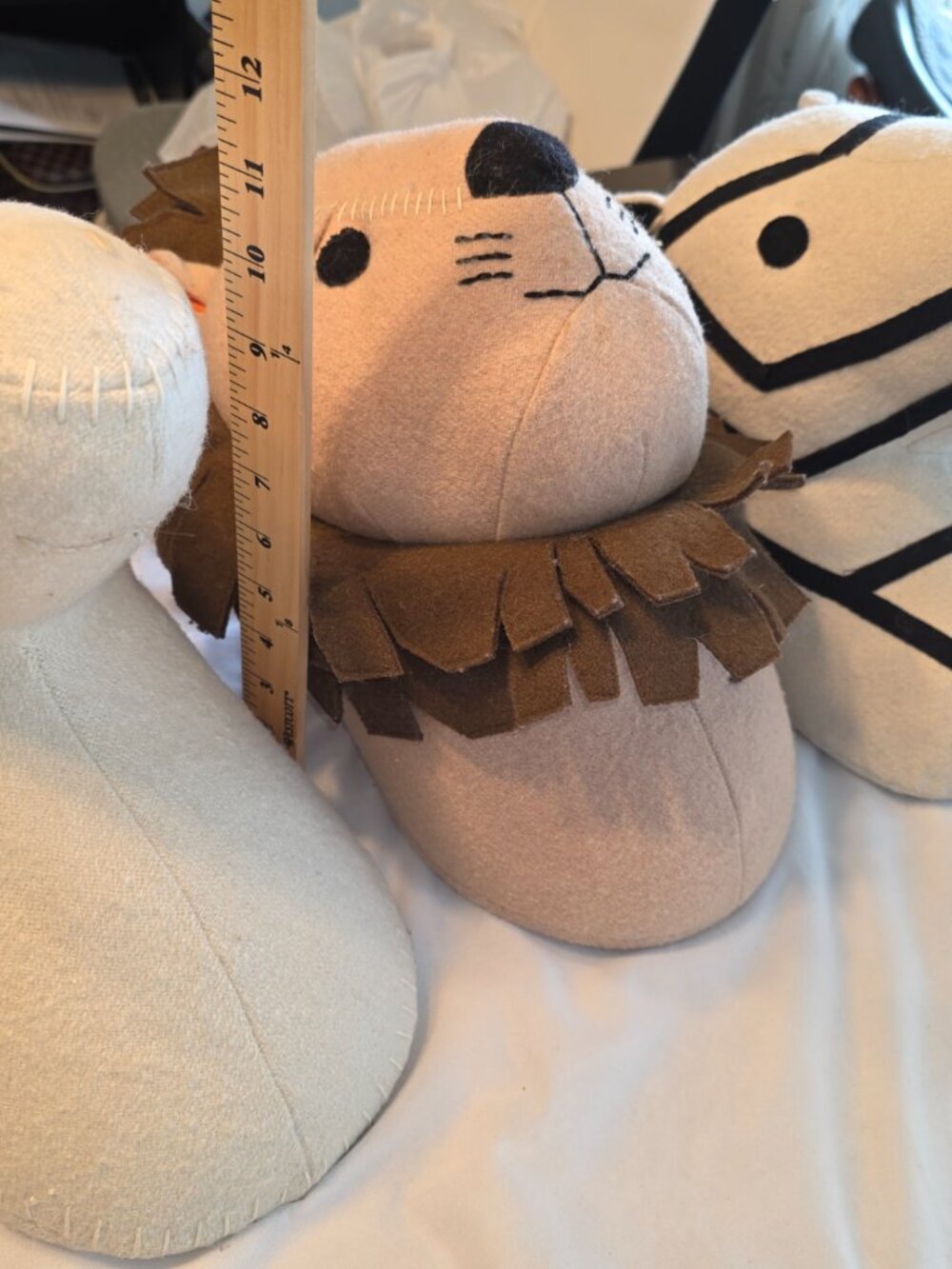 Pillowfort Decorations Unicorn Lion Zebra Wall Mount Standing Stuffed Animals - Picture 13 of 15